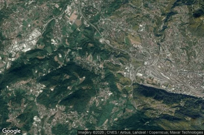 Vue aérienne de Novazzano