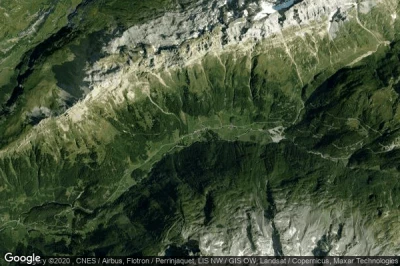Vue aérienne de Gadmen