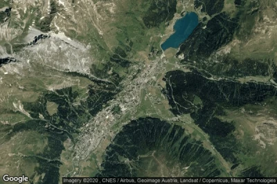 Vue aérienne de Davos