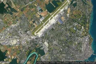 Vue aérienne de Cointrin