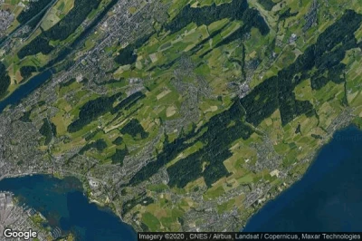 Vue aérienne de Adligenswil