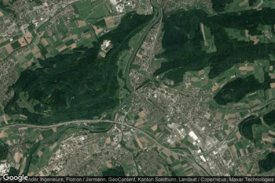 Vue aérienne de Aarburg