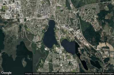 Vue aérienne de Växjö Kommun