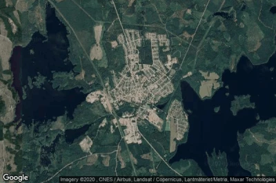 Vue aérienne de Lessebo
