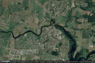 Vue aérienne de Laholm