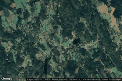 Vue aérienne de Hestra