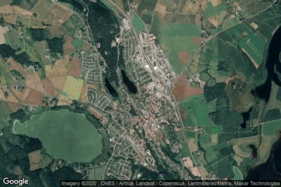 Vue aérienne de Hedemora Kommun