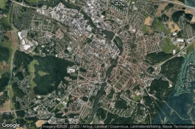 Vue aérienne de Eskilstuna