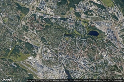 Vue aérienne de Duvbo