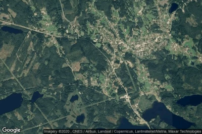 Vue aérienne de Bjursas
