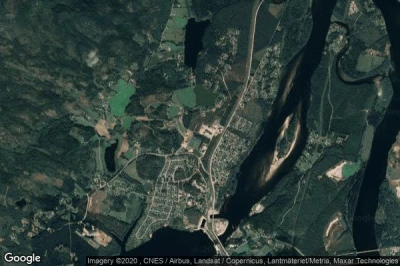Vue aérienne de Bergeforsen