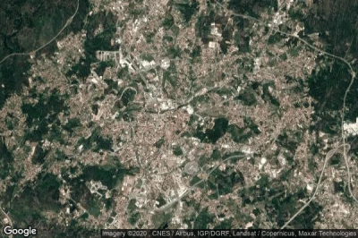 Vue aérienne de Viseu