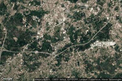 Vue aérienne de Cabanões de Baixo