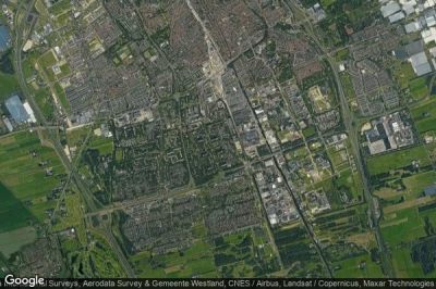 Vue aérienne de Voorhof