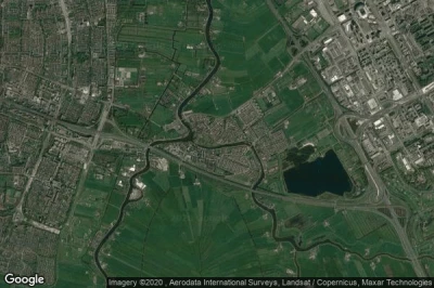 Vue aérienne de Ouderkerk aan de Amstel