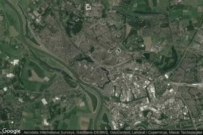 Vue aérienne de Deventer