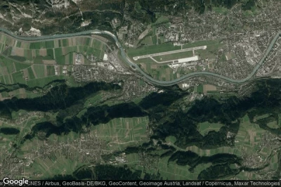 Vue aérienne de Tirol