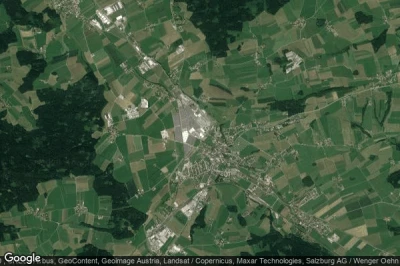 Vue aérienne de Strasswalchen