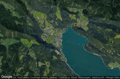 Vue aérienne de Sankt Gilgen