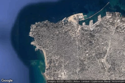 Vue aérienne de Beirut