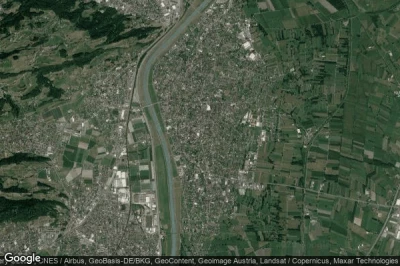 Vue aérienne de Lustenau