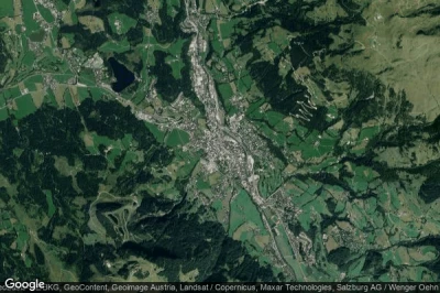 Vue aérienne de Kitzbuhel