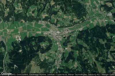 Vue aérienne de Kirchberg in Tirol