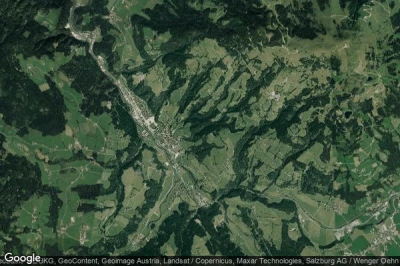 Vue aérienne de Hopfgarten im Brixental