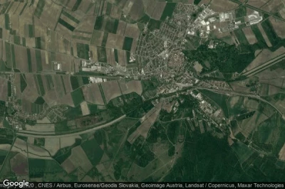 Vue aérienne de Bruck an der Leitha