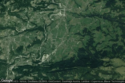 Vue aérienne de Andelsbuch