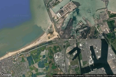 Vue aérienne de Zeebrugge