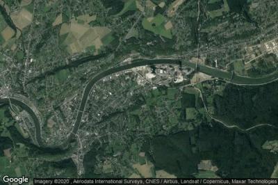 Vue aérienne de Tihange