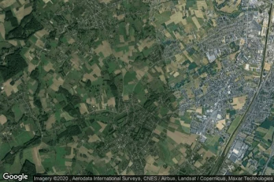 Vue aérienne de Sint-Pieters-Leeuw