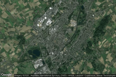 Vue aérienne de Oudenaarde