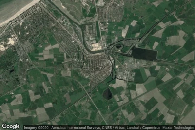 Vue aérienne de Nieuwpoort