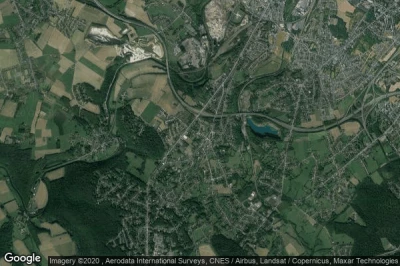 Vue aérienne de Montigny-le-Tilleul