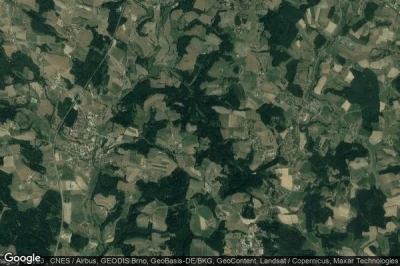 Vue aérienne de Zachersdorf