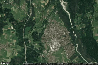 Vue aérienne de Wolfratshausen