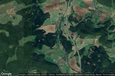 Vue aérienne de Wölfershausen