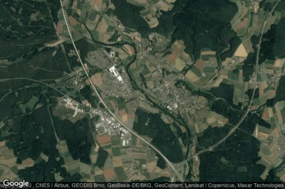 Vue aérienne de Wernberg-Koblitz