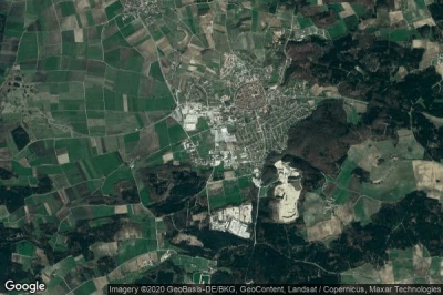 Vue aérienne de Wemding