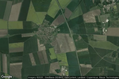 Vue aérienne de Welsleben