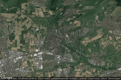 Vue aérienne de Waiblingen