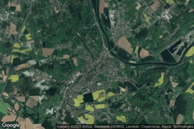Vue aérienne de Vlotho