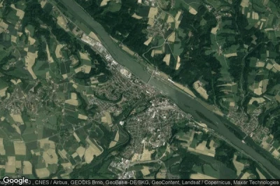 Vue aérienne de Vilshofen