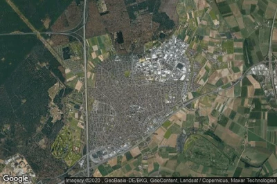 Vue aérienne de Viernheim