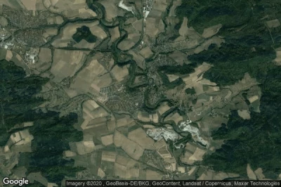 Vue aérienne de Vellberg