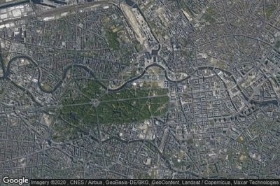 Vue aérienne de Tiergarten