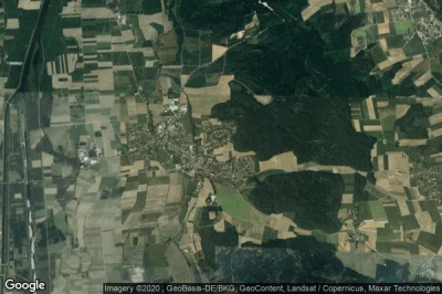 Vue aérienne de Thierhaupten