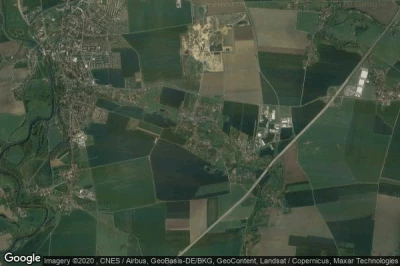 Vue aérienne de Teuditz